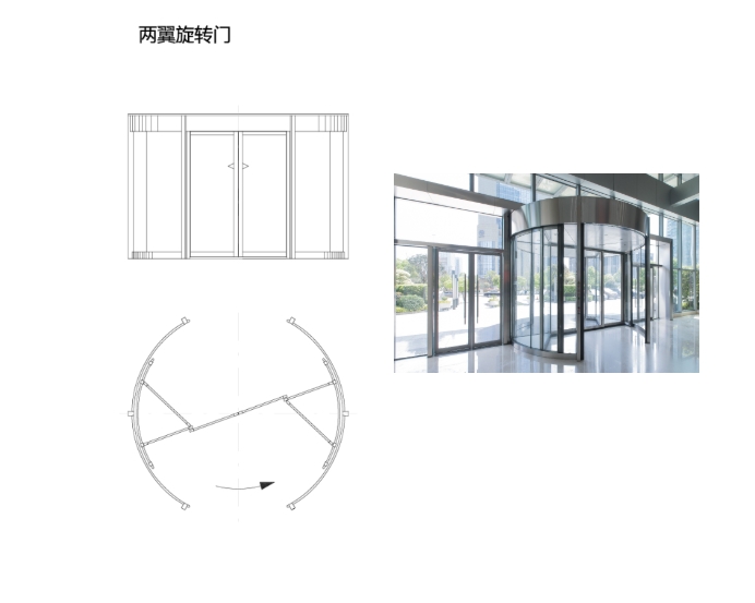 两翼全自动旋转门TSA365NT